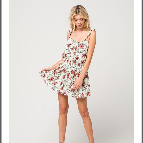 Free People Dear You Mini Dress in Neutral Combo/Ivory - Picture 6 of 16